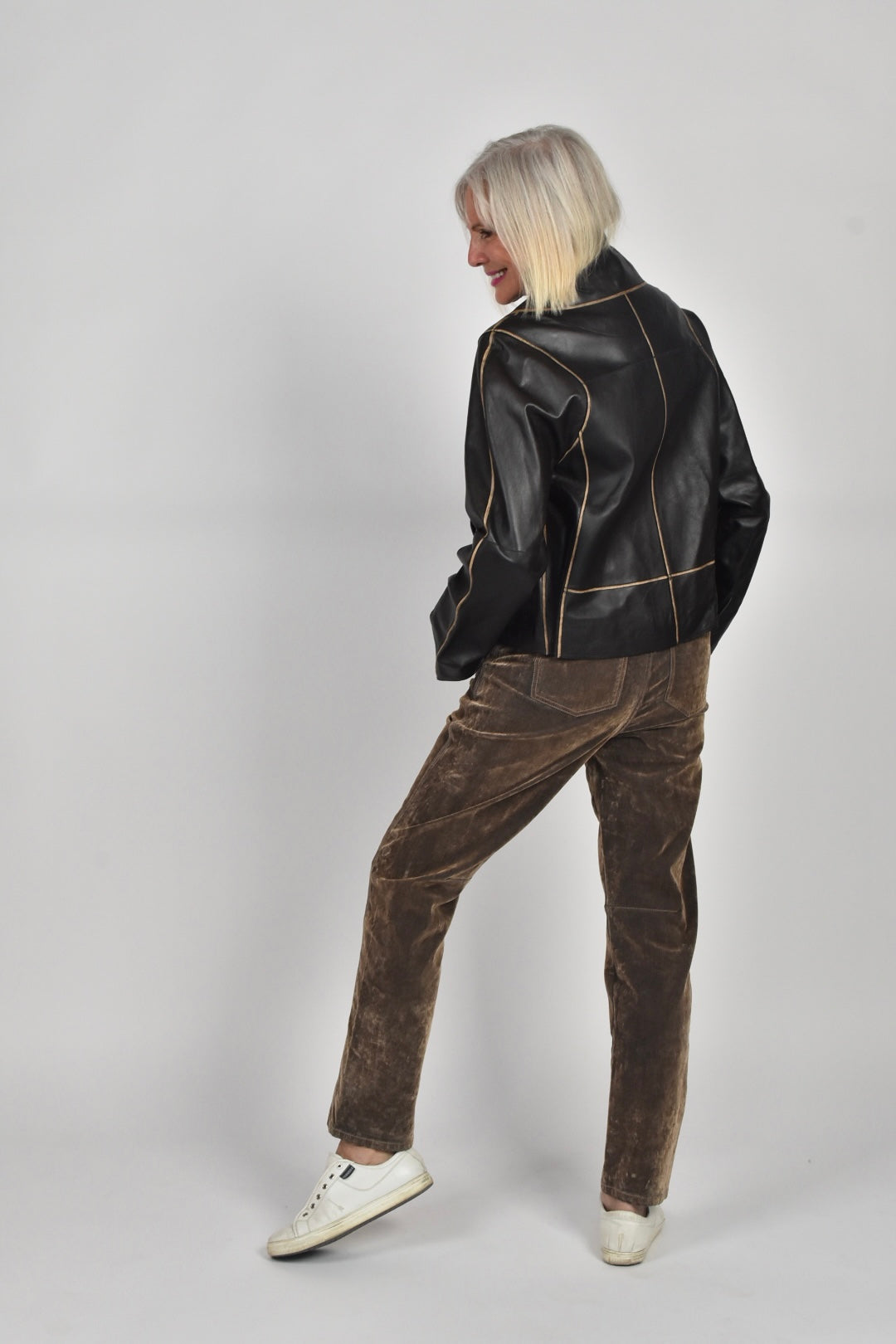 Annette Gorz Leather Jacket Blind