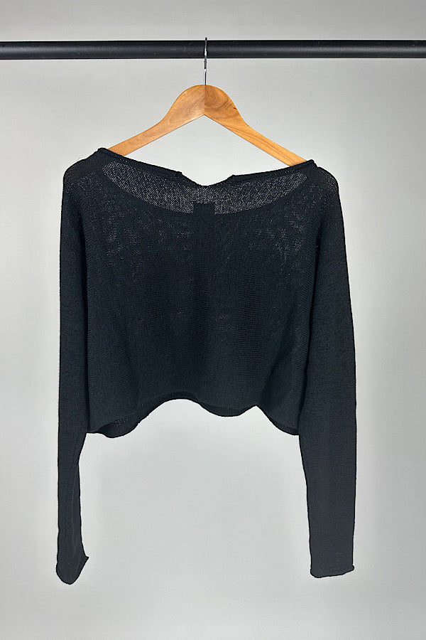 Studio Rundholz Black Label black crop Emotions top