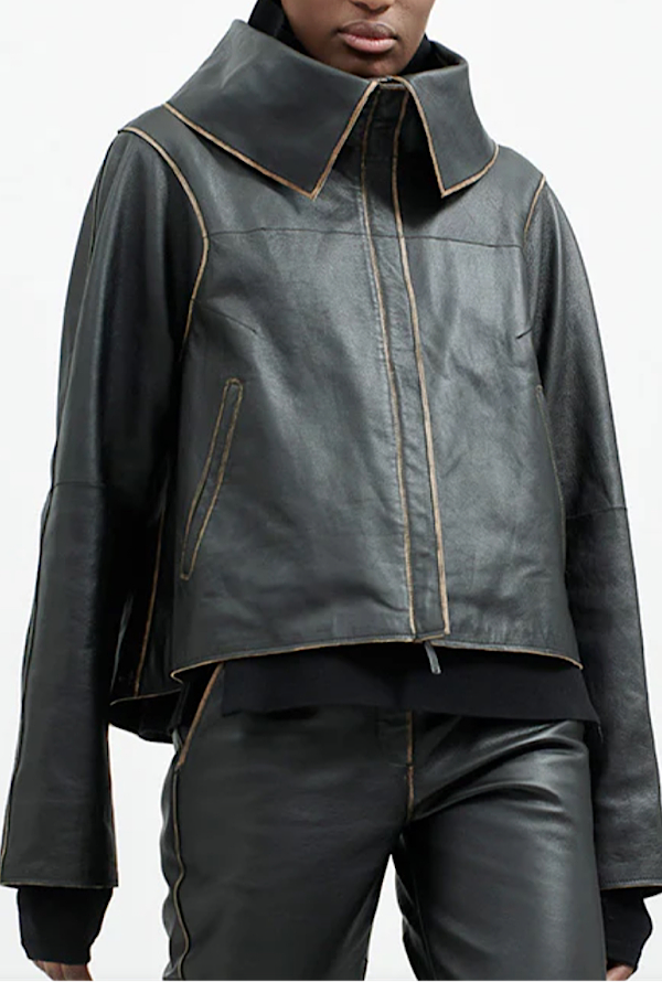 Annette Gorz Leather Jacket Blind