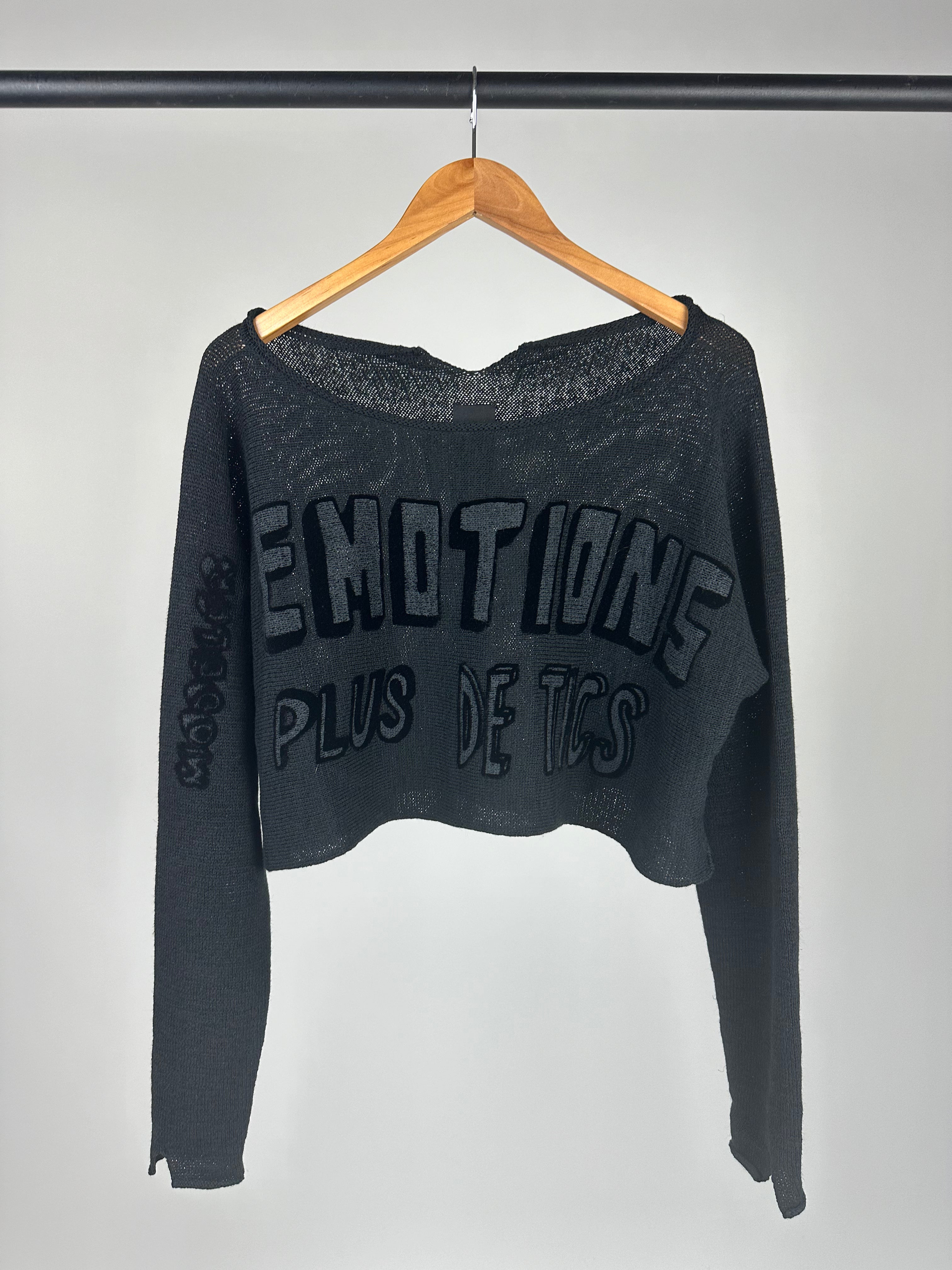 Studio Rundholz Black Label black crop Emotions top