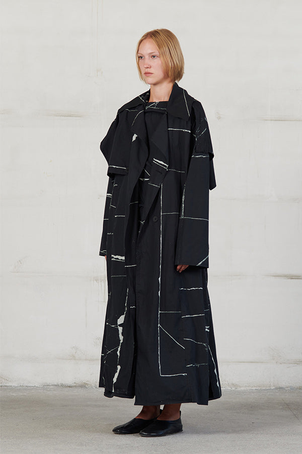 La Vaca Loca Print Trench