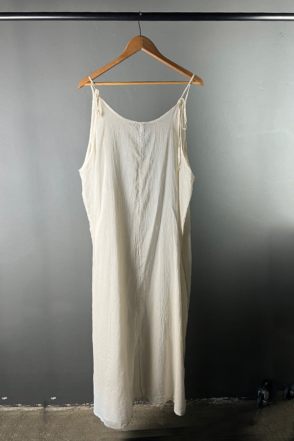 La Vaca Loca Voto Cotton Slip Dress in White