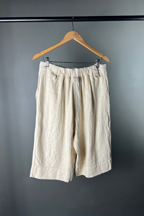 La Vaca Loca Ante Shorts in Natural