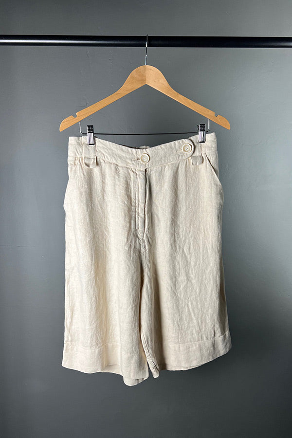 La Vaca Loca Ante Shorts in Natural