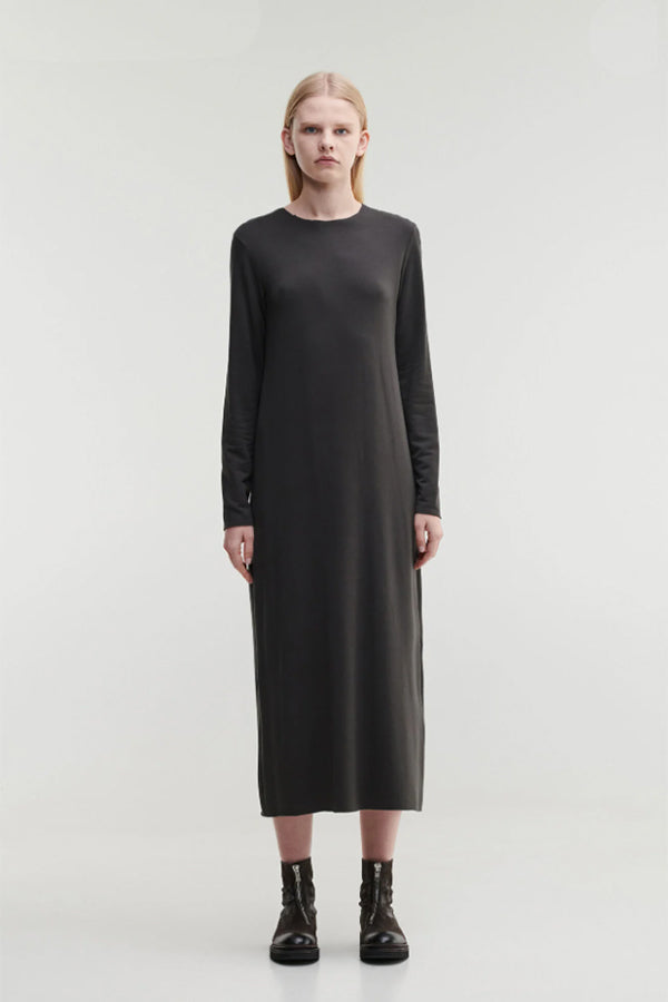 La Vaca Loca Largo Fleece Dress in Black or Off White